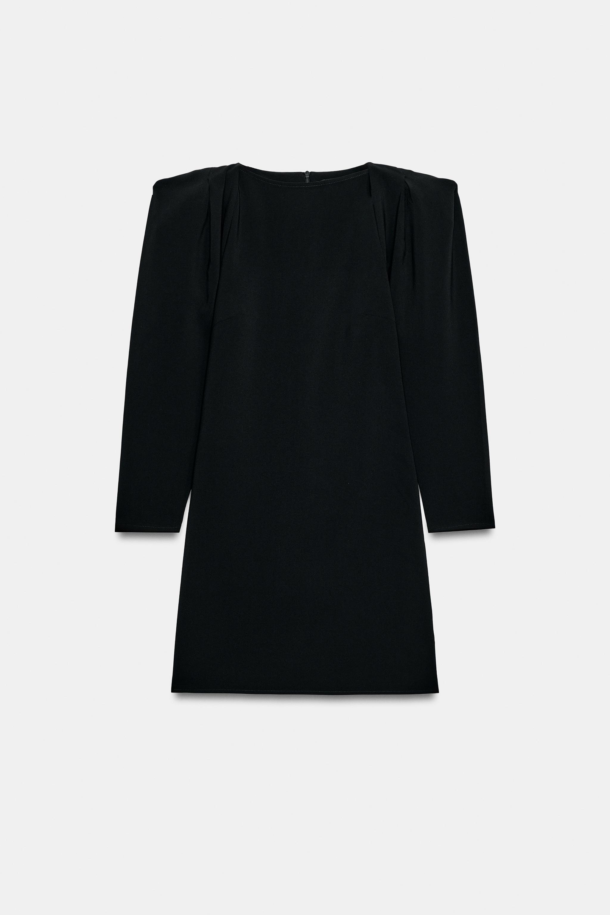 SHOULDER-PAD MINI DRESS